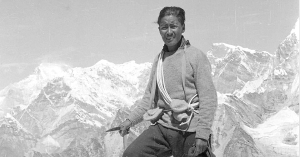 Tenzing Norgay after summit