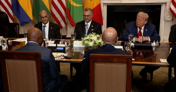 Trump with Liberian Delegates